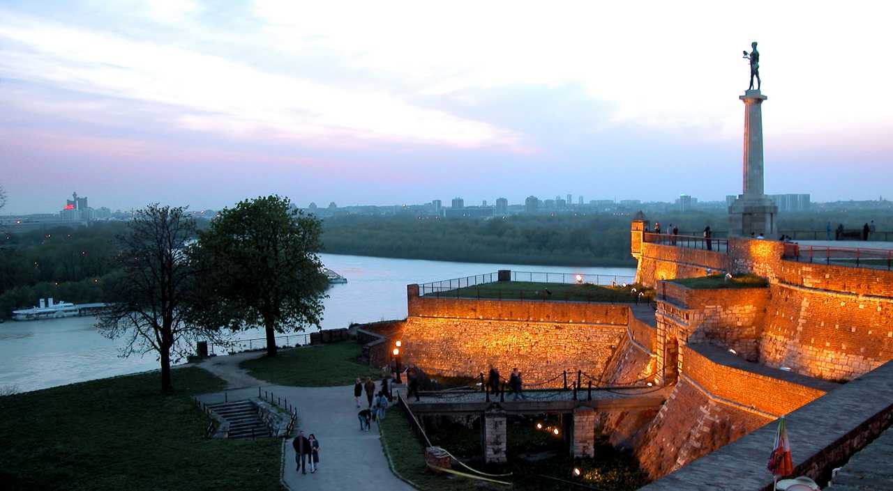 Belgrade Kalemegdan at dawn